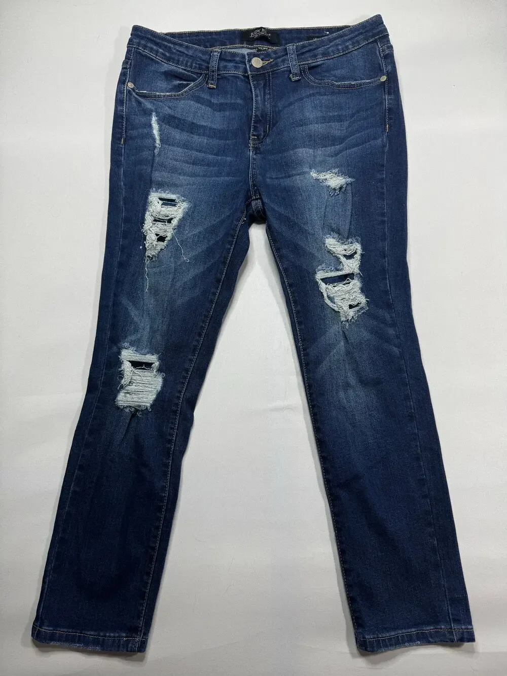 Judy‎ Blue Women's Capri Fit Blue Stretch Denim Jeans - Size 11/30 (30x24.5)